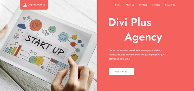 divi free agency child template