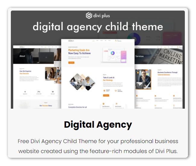 Divi Plus Digital Agency child theme