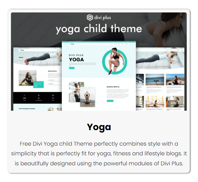 Divi Plus Yoga child theme