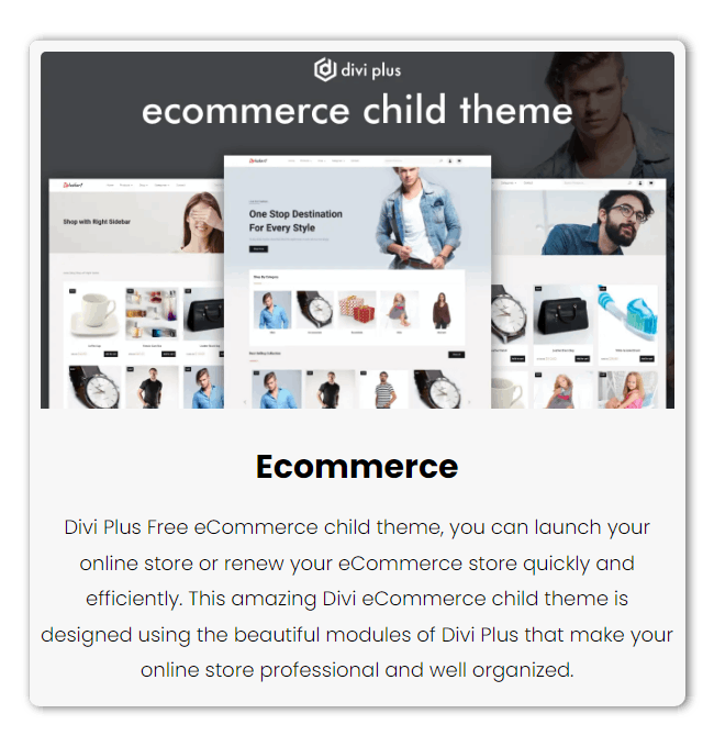 Divi Plus eCommerce Child theme