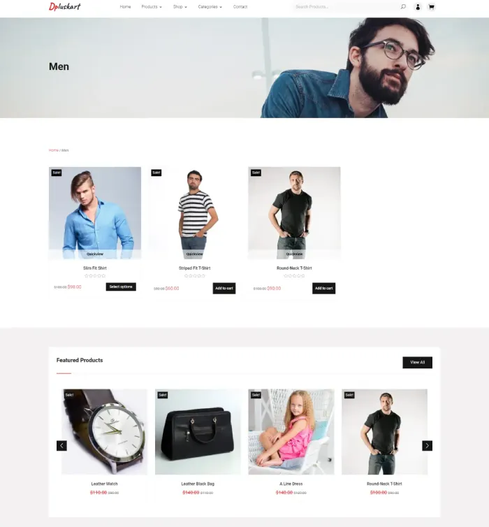 Divi Plus eCommerce category page