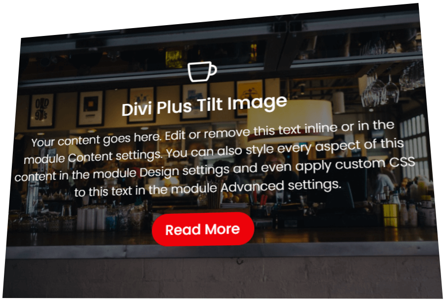 Divi Tilt Image Module