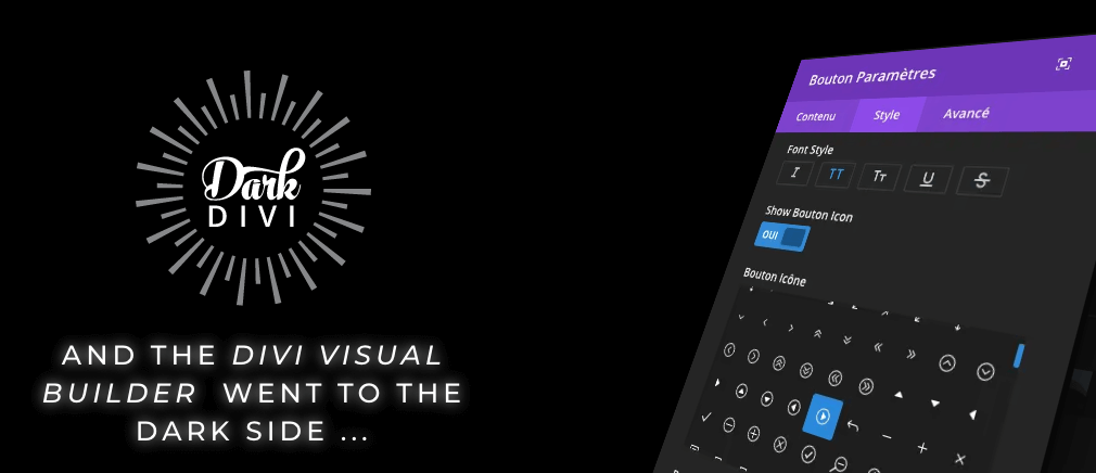 Dark Divi plugin