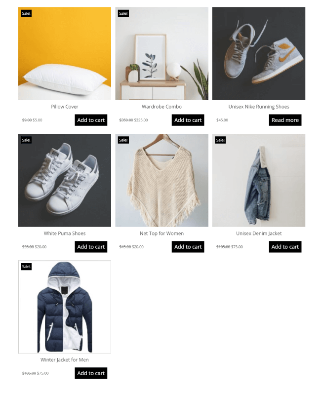 Divi Plus WooCommerce Products layout 2