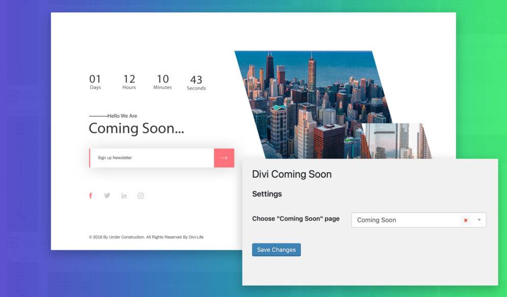 Divi coming soon