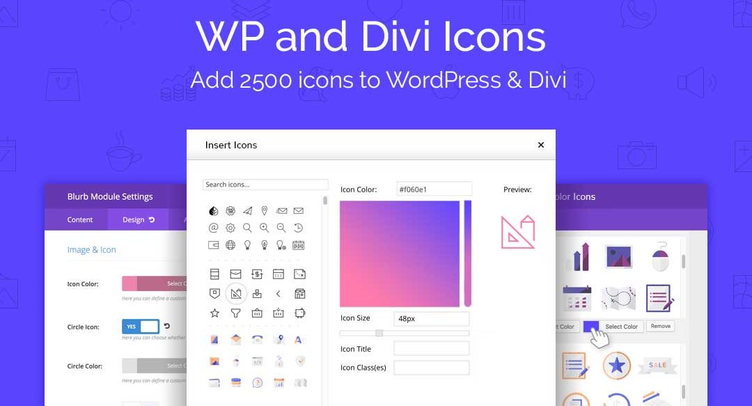 WP and Divi icons plugin