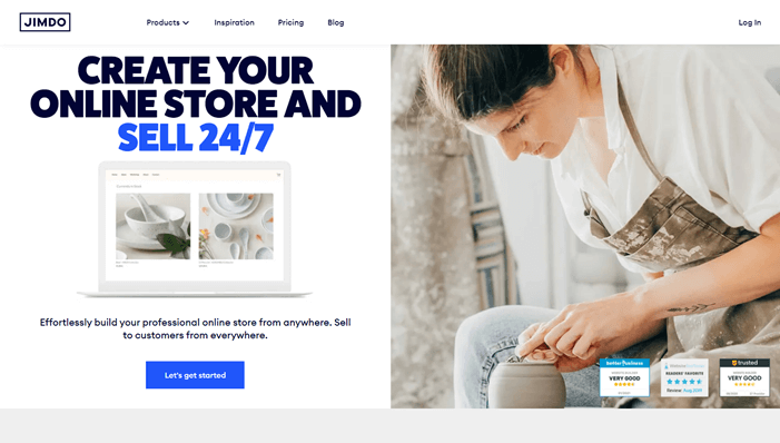 Jimdo eCommerce builder