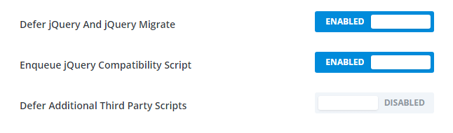 Additional options with jQuery and jQuery Migrate