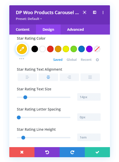 WooCommerce products star rating design options