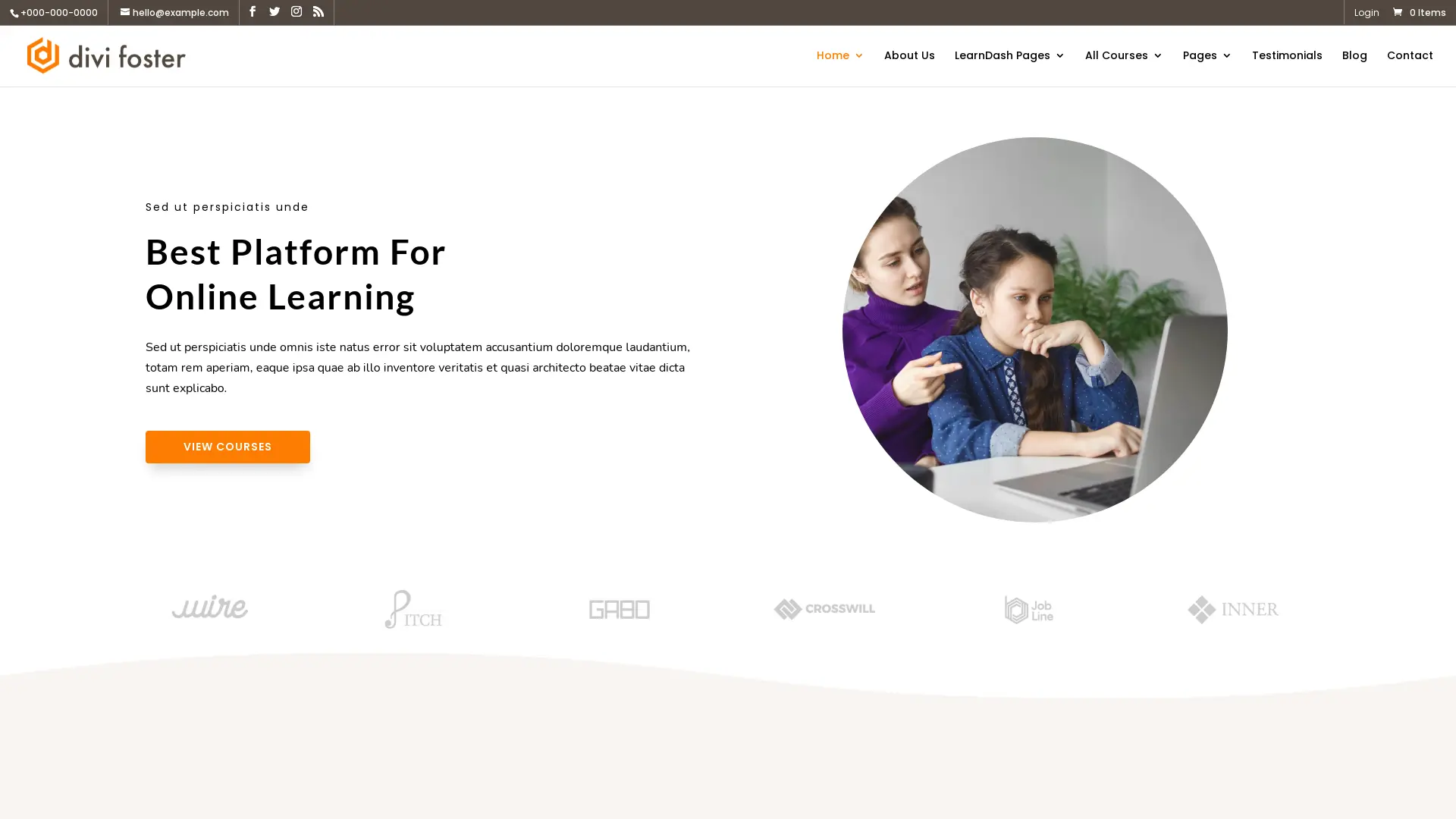 LMS Divi eCommerce theme