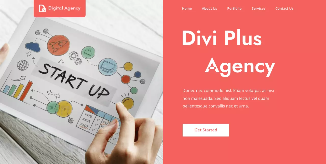Agency child theme from Divi Plus