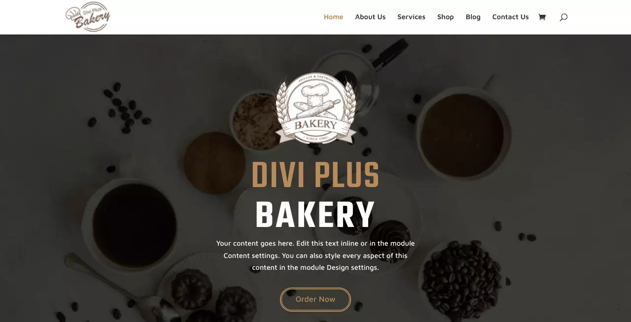 Bakery child theme from Divi Plus