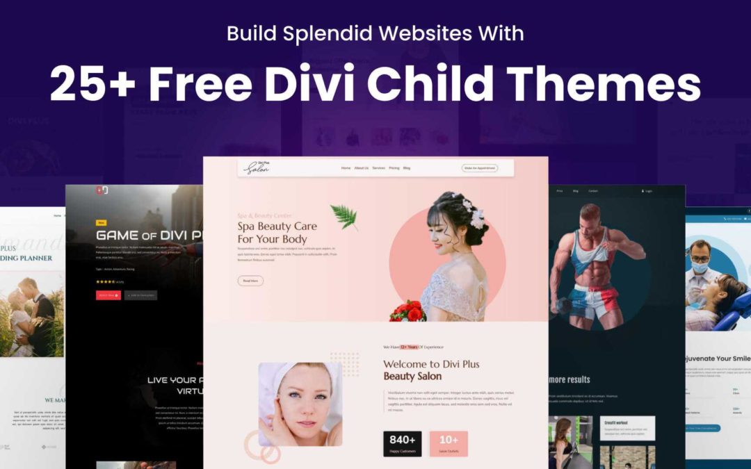 Build Splendid Websites With 25+ Aesthetic Divi Plus Child Themes Available for Free