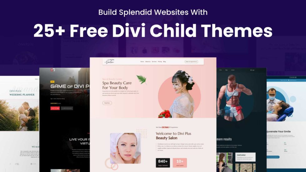 Build Splendid Websites With All New 25+ Free Divi Child Themes