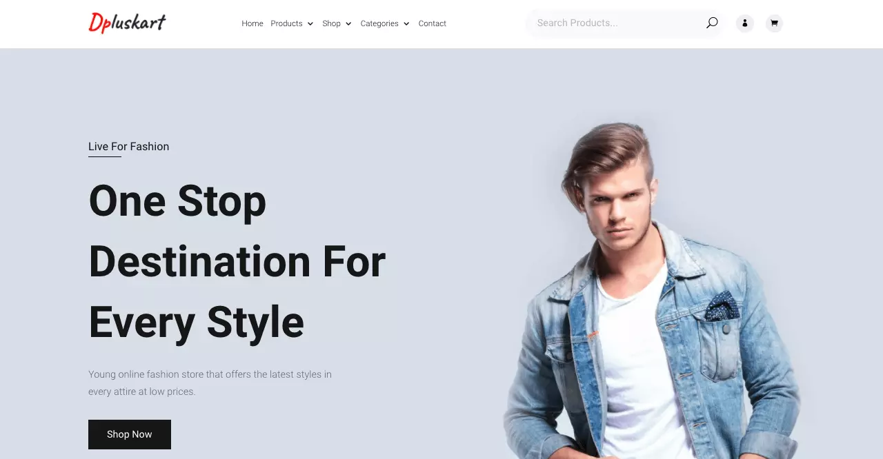 Modern Shop child theme from Divi Plus