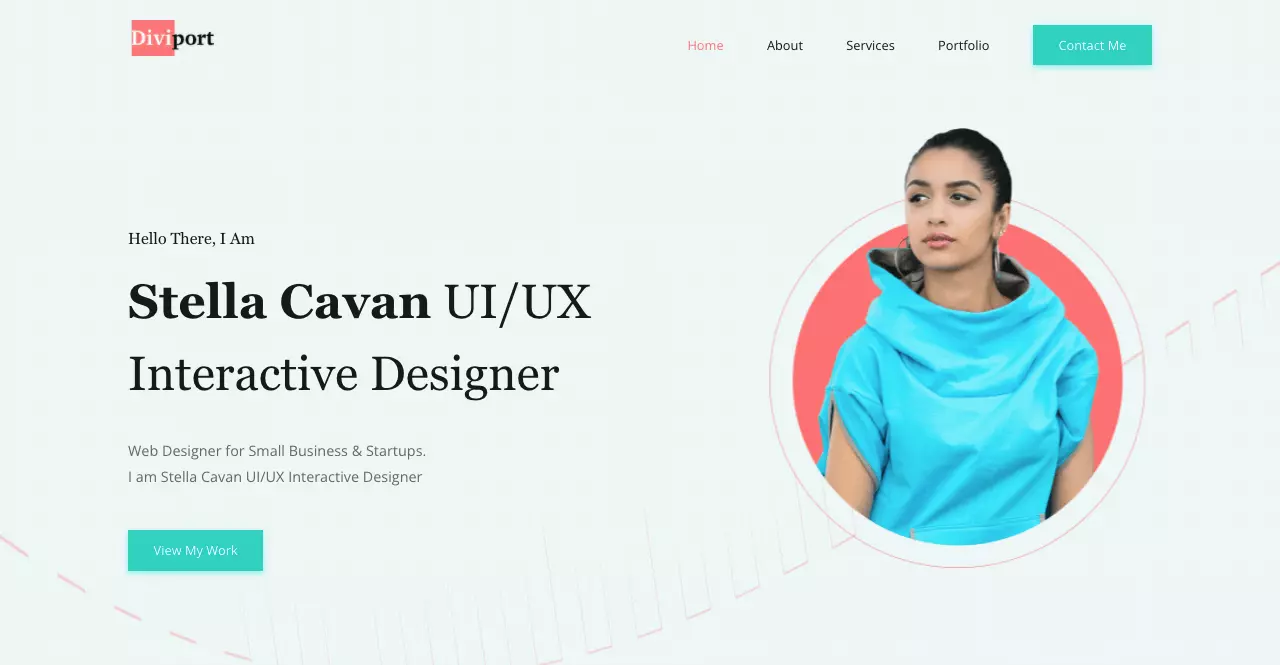 Portfolio child theme for Divi