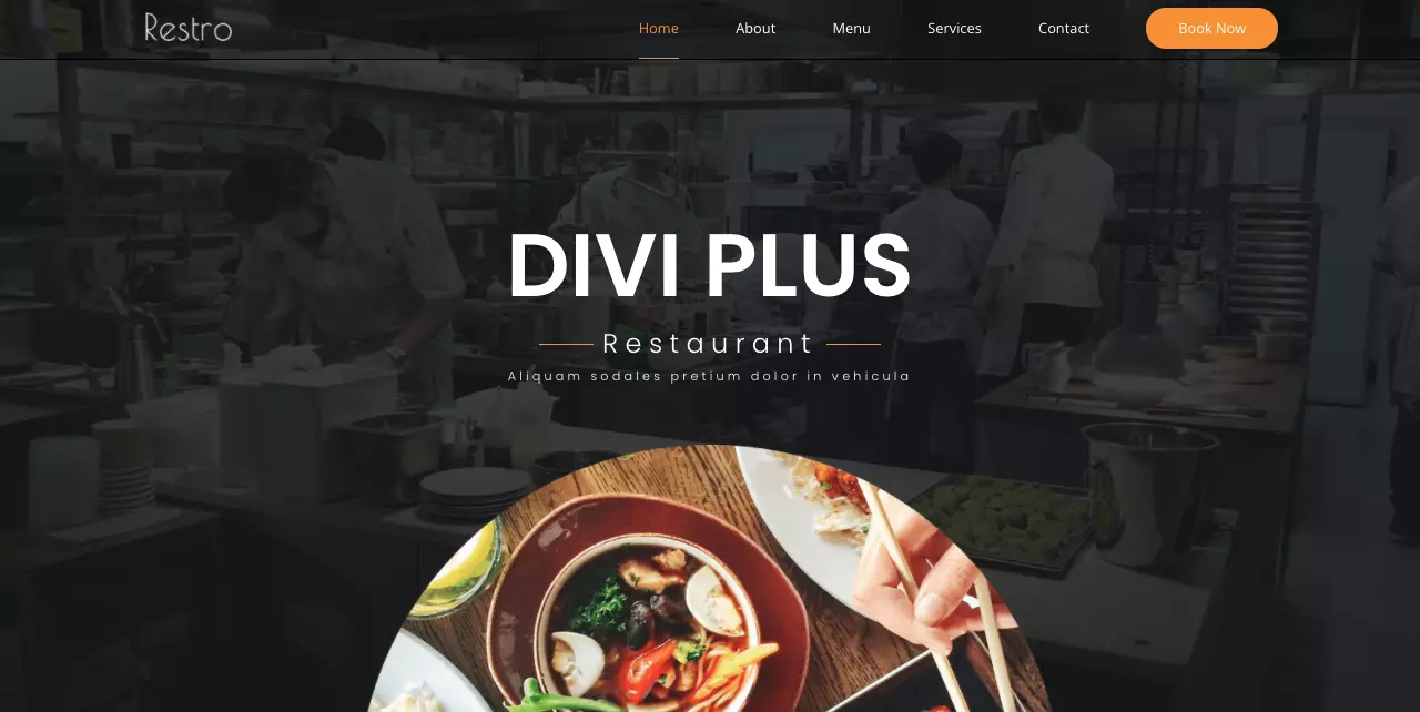 Restaurant child theme for Divi