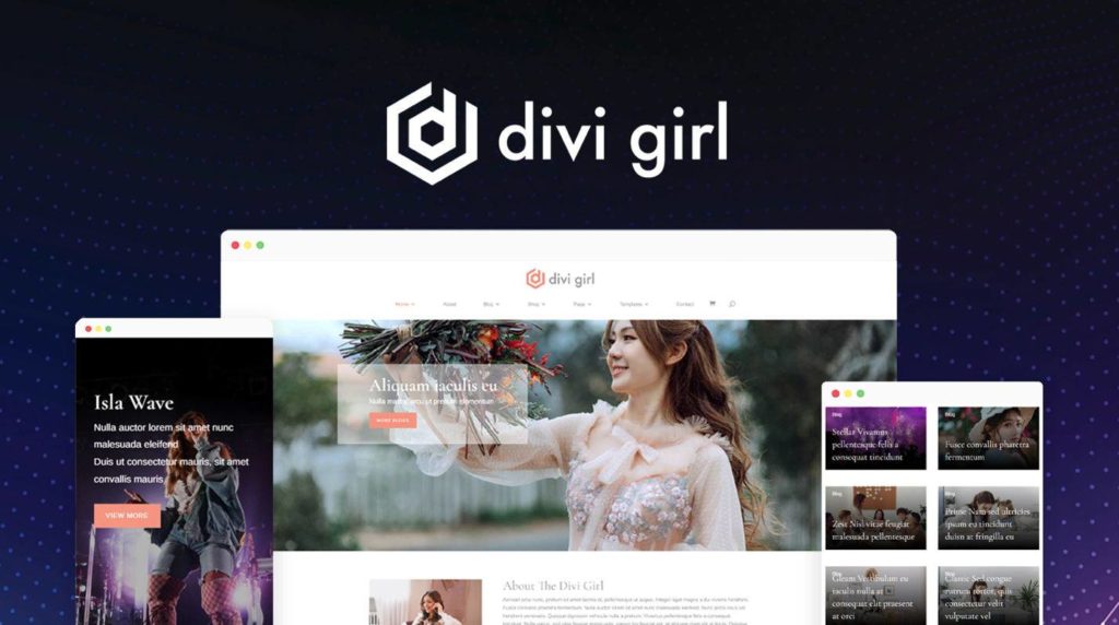 Divi Girl feminine child theme