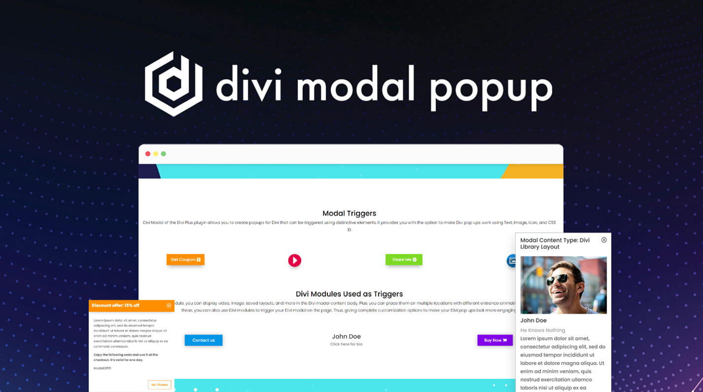 Divi Modal Popup available at the Elegant Themes marketplace