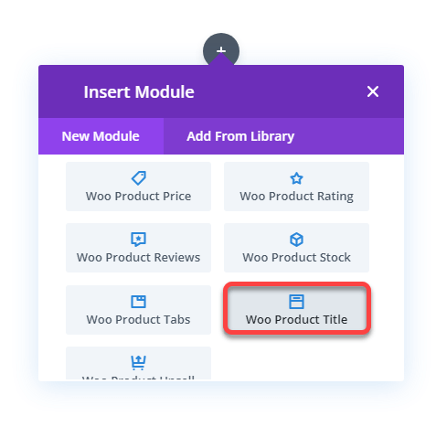 Woo Product Title Divi module for WooCommerce