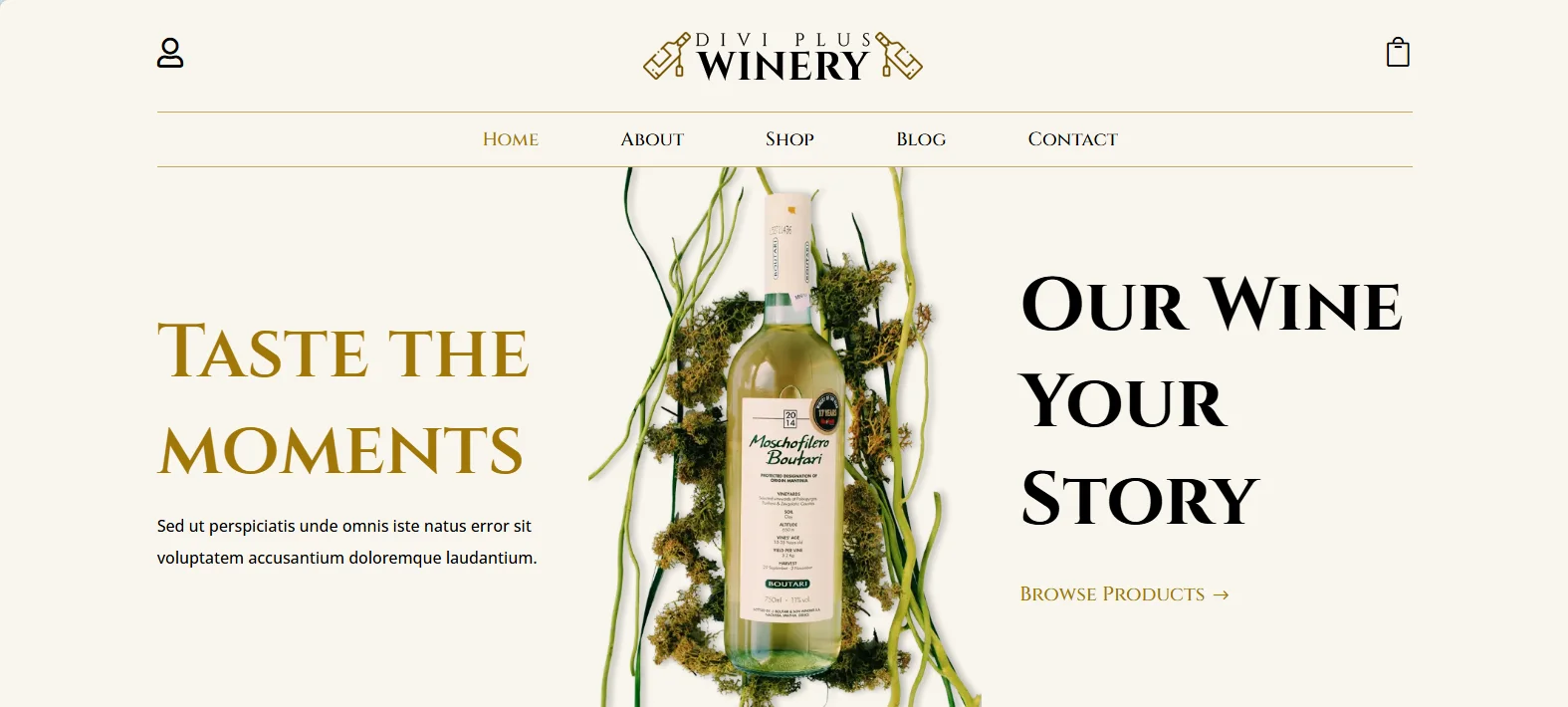 Winery theme for Divi
