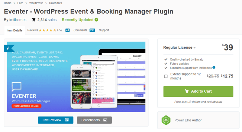 Eventer WordPress Plugin for Events