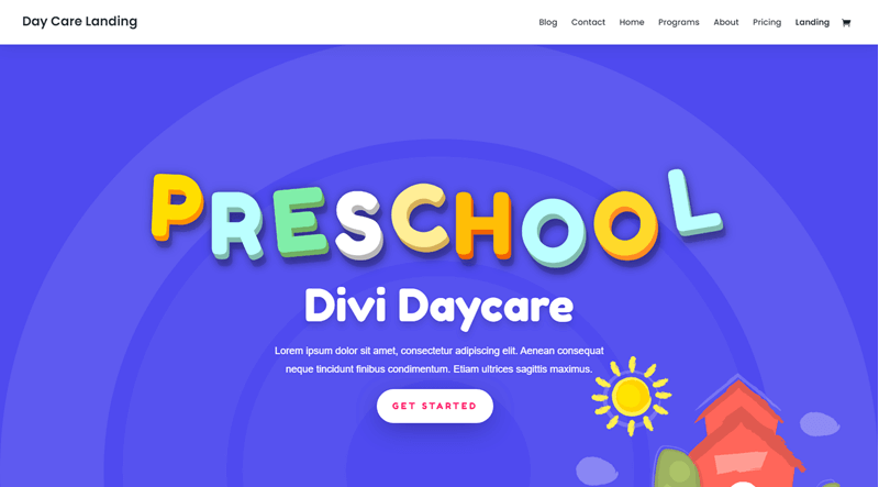 Divi Daycare education theme