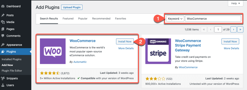 Installing WooCommerce plugin for LearnDash