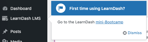 LearnDash onboarding process