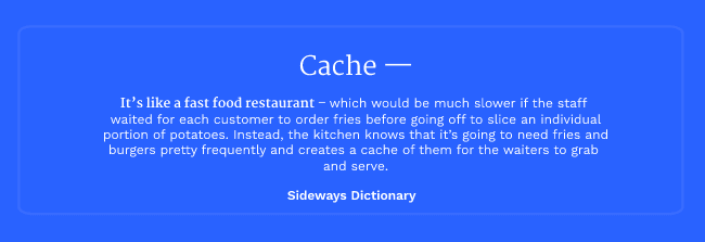 What's Cache