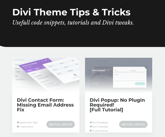 A Surprising List of Free Divi Plugins and Their Features - Tutorial by  Pee-Aye Creative