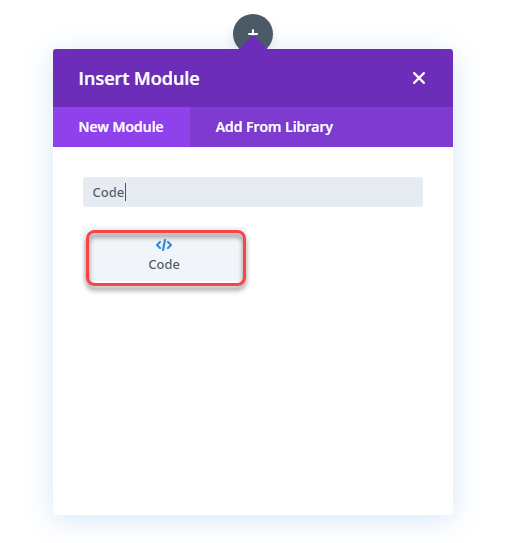 Divi code module