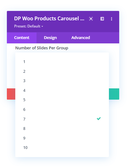 Number of Slides per group