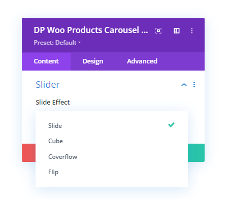 WooCommerce Products Carousel Slide Effects