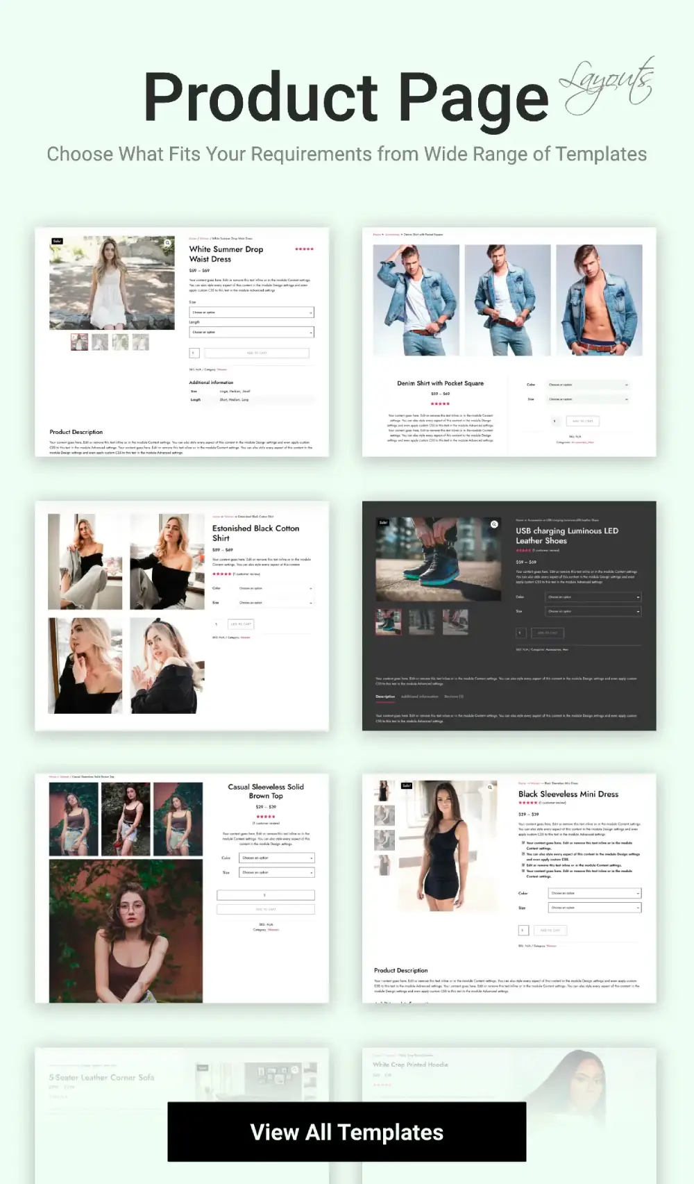 Divi Product Page Layouts