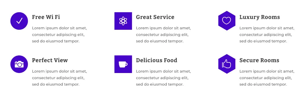 Divi blurb icons