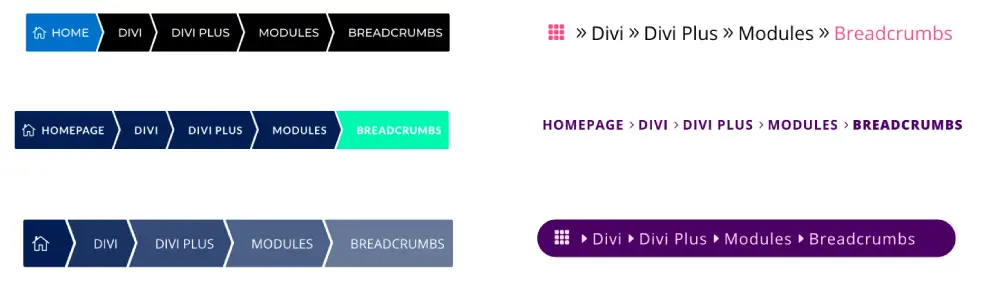 Divi Breadcrumbs Module