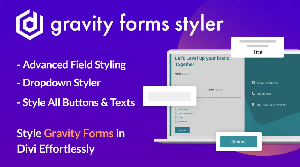 Gravity Forms Styler for Divi