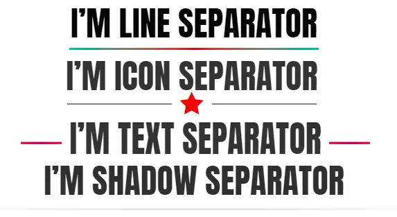 Divi Separator Module