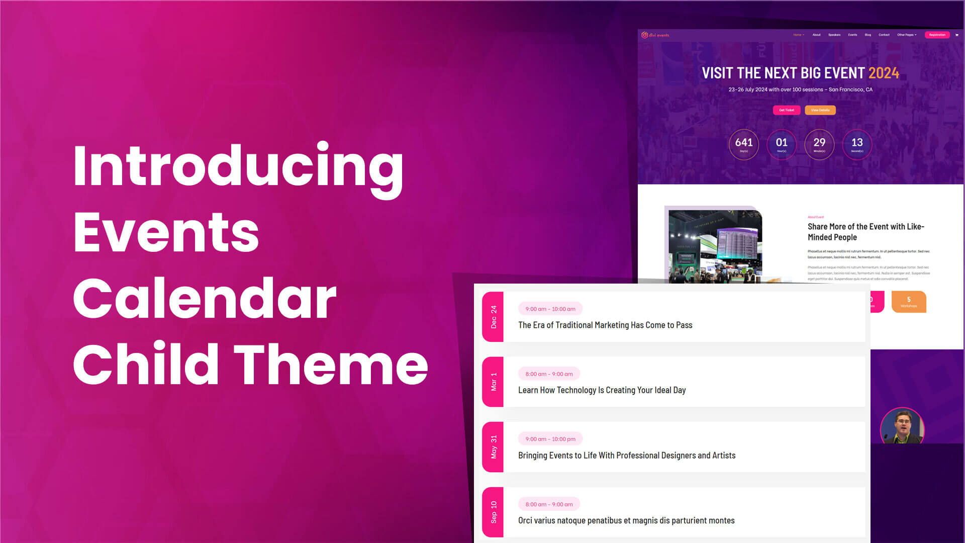 Introducing Divi Theme for Events