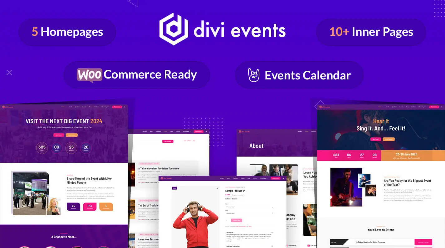 vents Calendar Theme for Divi