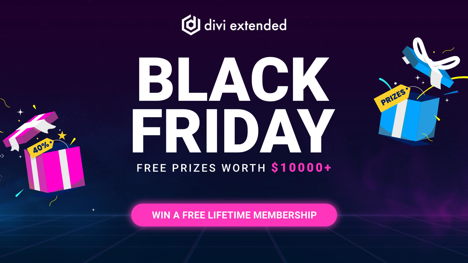 Win Huge Prizes Worth 10000+ This Black Friday Super Sale 2022 Divi