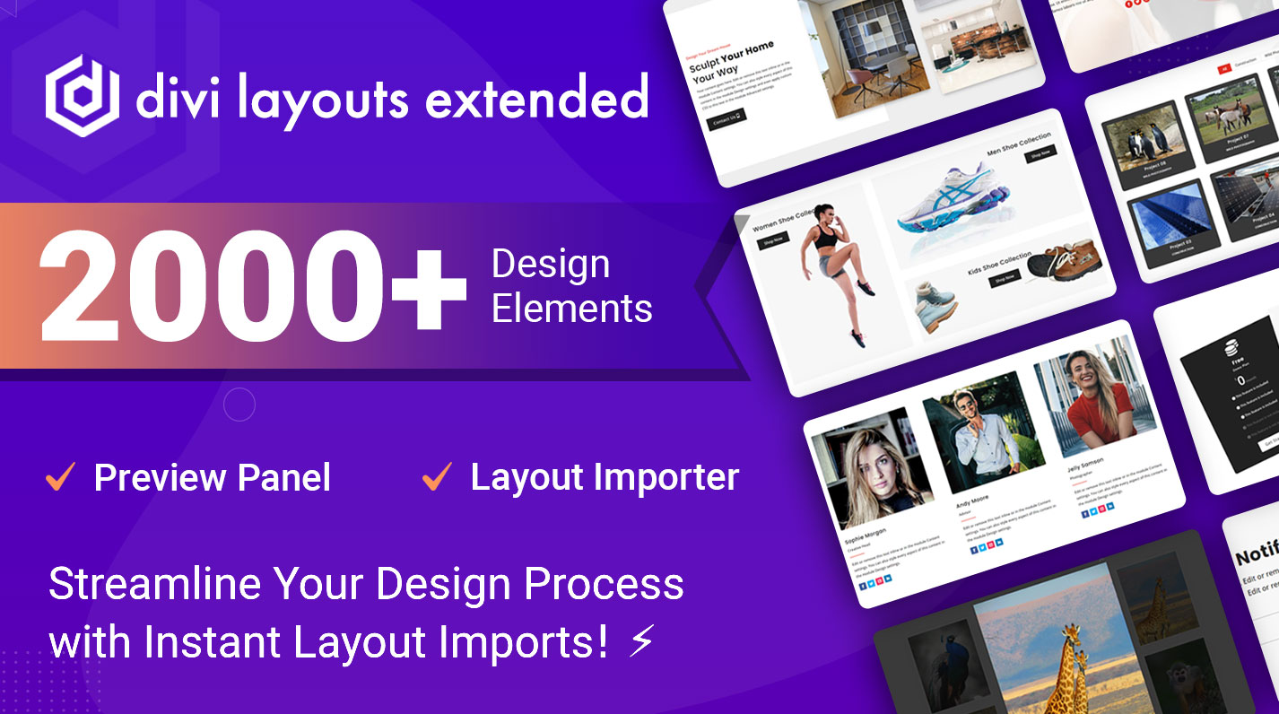 Divi layout extended by divi extended