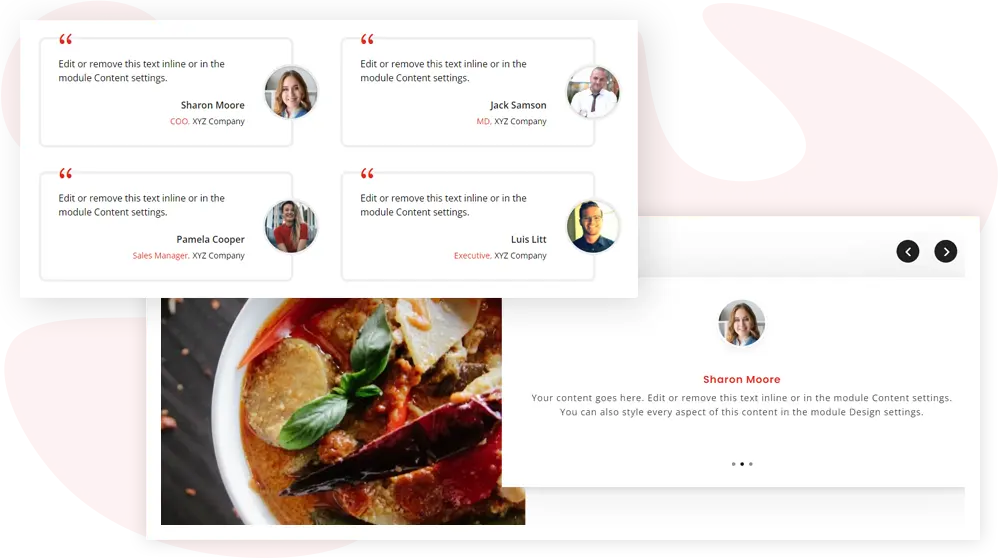 Divi Layouts Extended - Testimonials