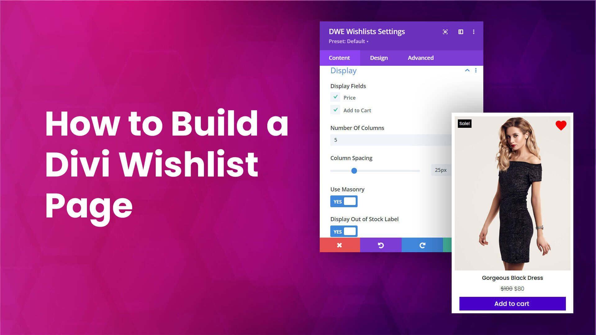 How to Build a Divi Wishlist Page