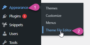 Accessing Theme File Editor in WordPress