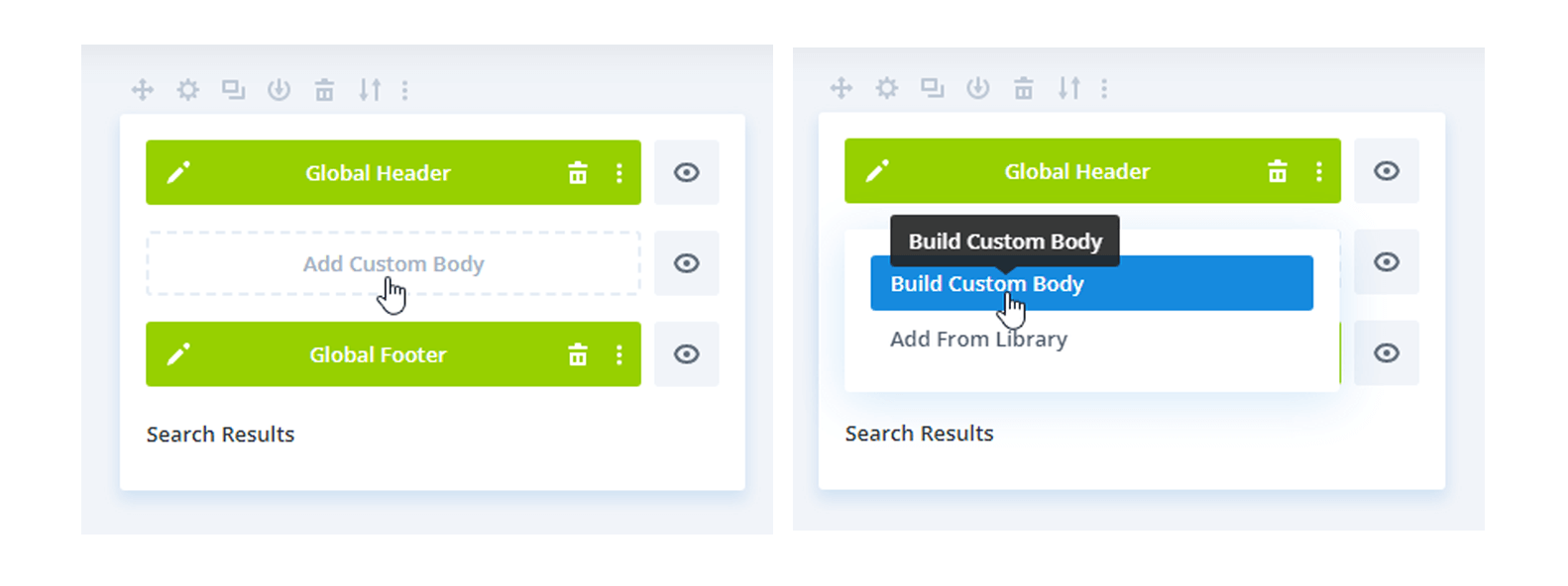 Creating a Custom body for Search Results page