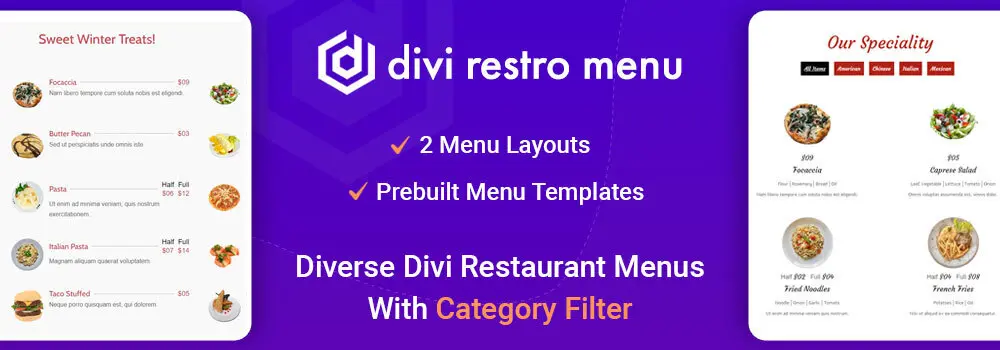 Divi Restro Menu