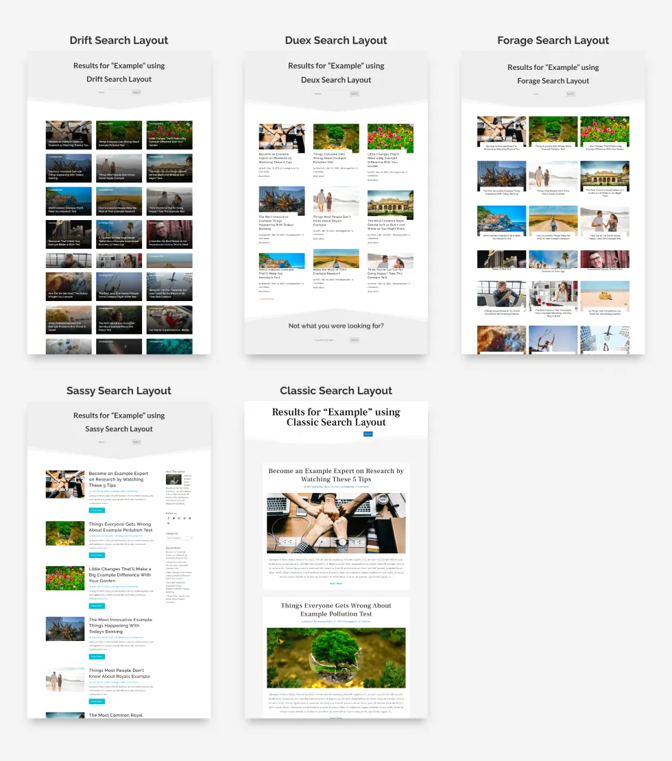 Divi Premade Layouts