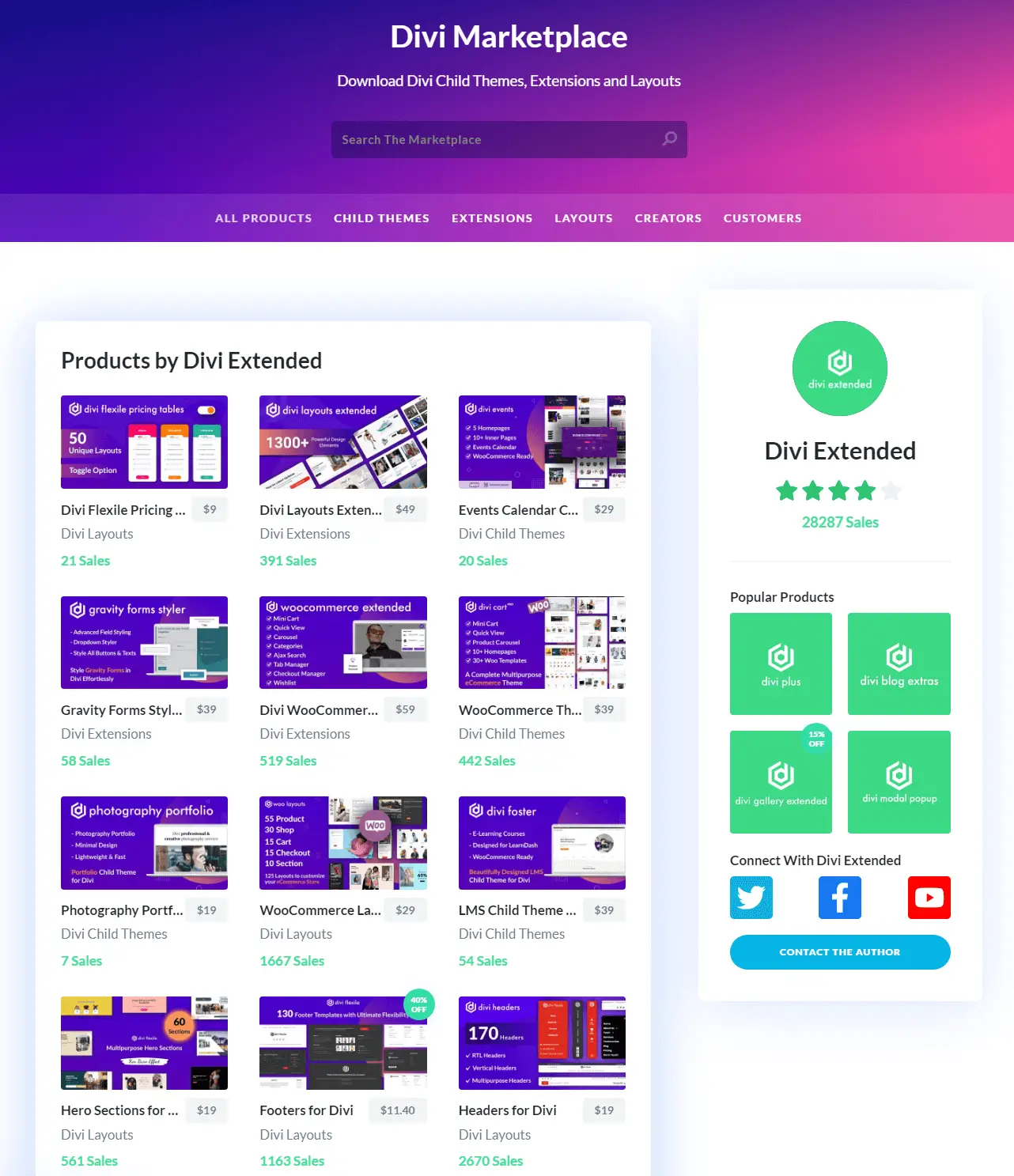 Divi and LearnDash Elegant Themes Marketplace